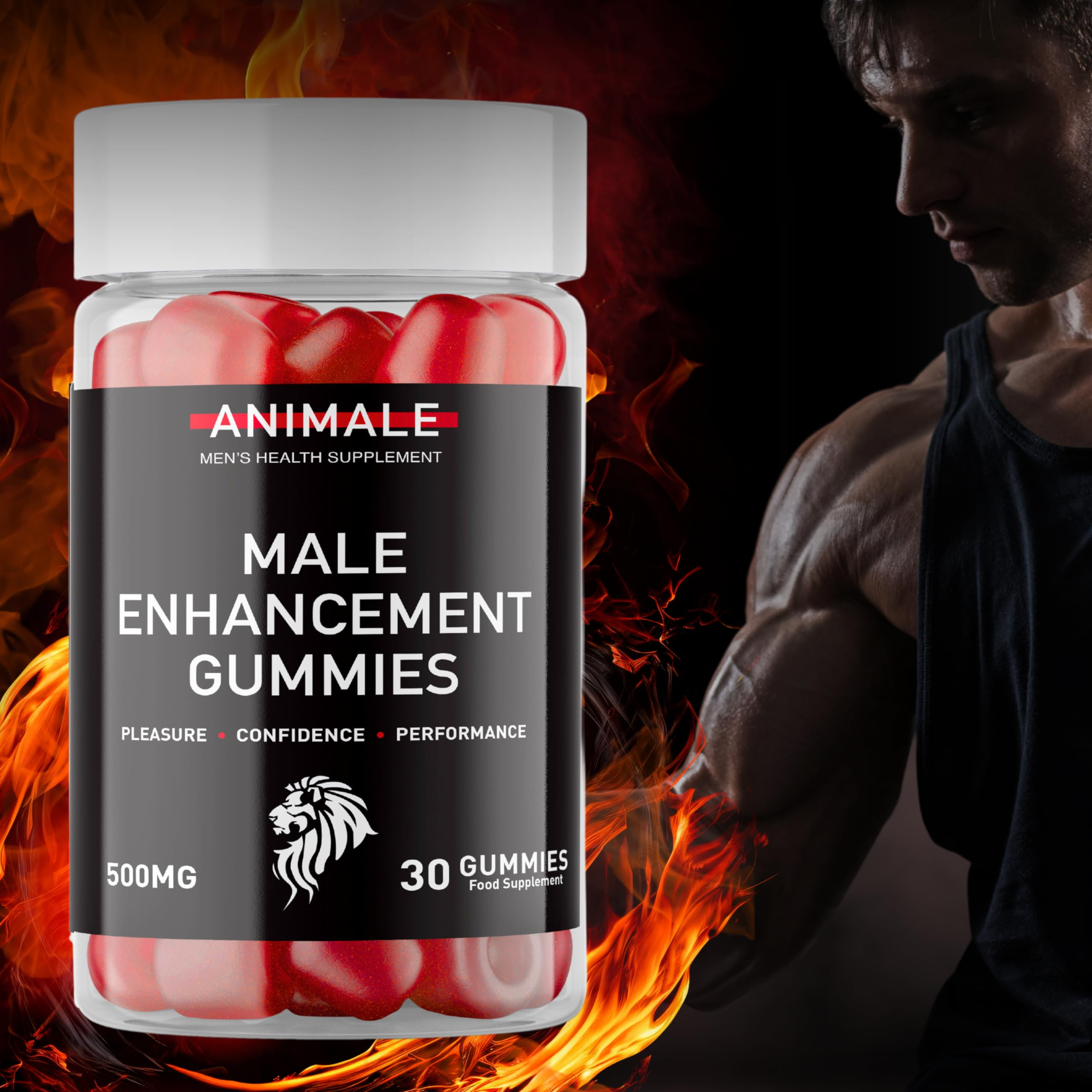Animale Male Enhancement Gummies - 1 Month Supply