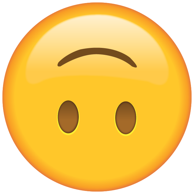 Image result for upside down smiley emoji