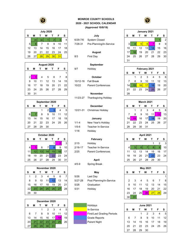 Forsyth County Schools Calendar 2021 Printable March