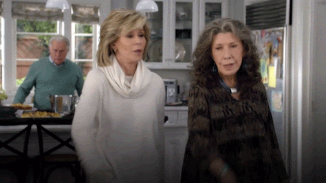 Image result for grace and frankie gif mic drop