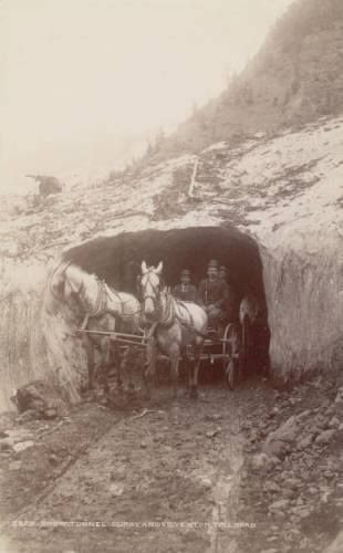 Snow Tunnel ~ On the Ouray and Silverton Toll Rd ~ Colorado ~ 1888:
