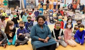 Stacey Abrams Caught in a Lie During Unmasked Show of Hypocrisy at Elementary School