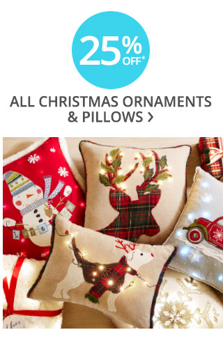 25% off all Christmas pillows