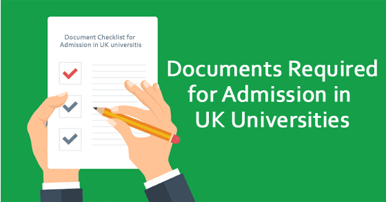 uk admission document checklist