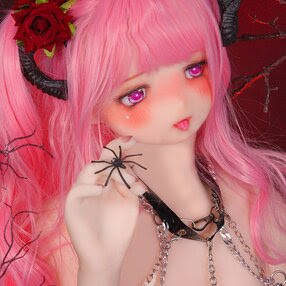 宣材写真通りの衣装&ウィッグ 高級TPE製 145cm M4#頭部 ラブドール 体重25kg 肌色&眼球色&メイクは画像と同じ