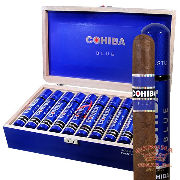 Image of Cohiba Blue Robusto Tubo Cigars