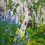 Wildflowers and Birches - Posted on Tuesday, February 10, 2015 by Lianna Klassen