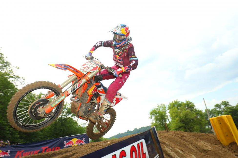Marvin Musquin was third overall on the day (4-2) and now trails Tomac by seven points in the standings.