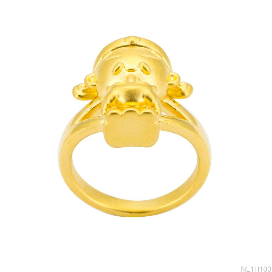 NL1H103 Nhẫn nữ thần tài vàng 24k