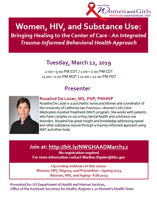 National Women and Girls HIV/AIDS Awareness Day Webinar March 12