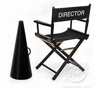 directors chairs and megaphone