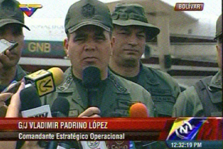 El general en jefe, Vladimir Padrino López
