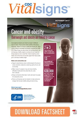 Download Cancer and obesity Factsheet