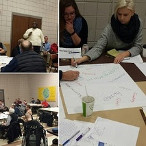 Collage of Neighborhoods 2020 community meetings from 2016