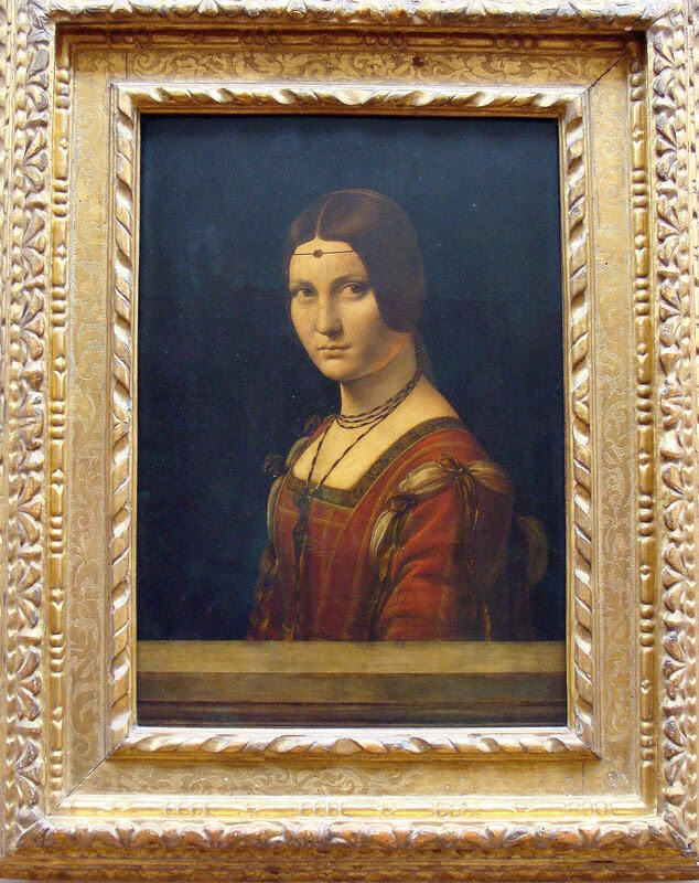 Леонардо да Винчи "Портрет дамы при  миланском дворе"