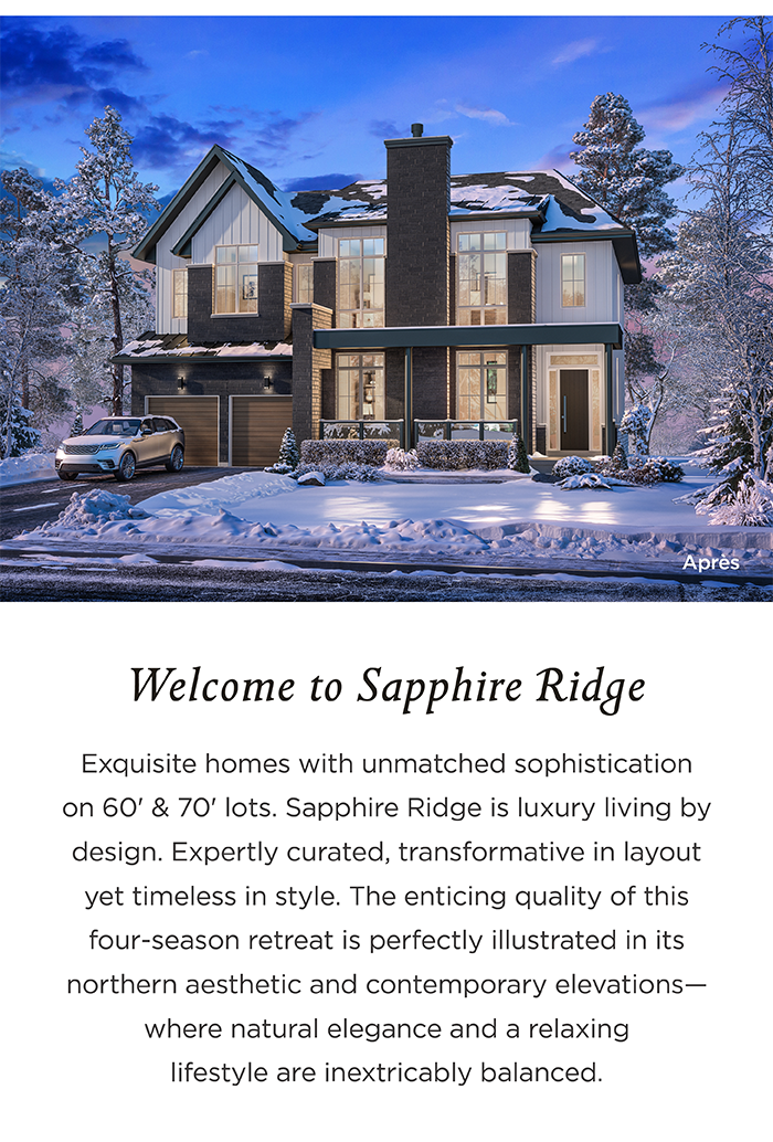 Welcome to Sapphire Ridge