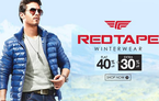 Flat 40% off +extra 30% off + additional 20% off on Winterwear by Red Tape