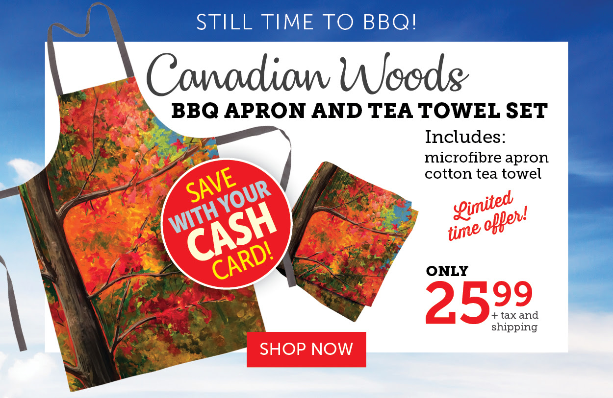 Canadian Woods Apron and Tea Towel Set!
