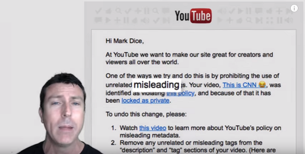 YouTube Hides Mark Dice's Video Exposing CNN as Fake News and the Reason Is Unbelievable  (Video)