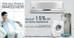 Get Flat 15% off on Home Appliance. 