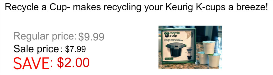 Recycle a K-cup Black Friday Sale