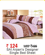SAI Arpan's Designer Single Bed Sheet