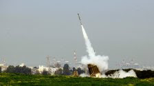 The Iron Dome anti-missile system in action