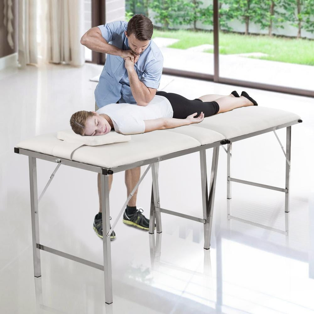72"/82" Folding Aluminium Massage Table Portable, Durable and Adjustable Massage Bed With Carrying Case - Walmart.com