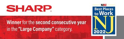 Sharp Selected as Best Place to Work in New Jersey 2022