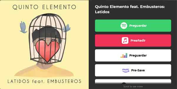 QUINTO ELEMENTO feat Embusteros - Latidos