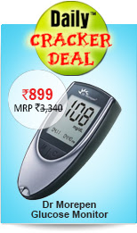 Dr Morepen Glucose Monitor (BG-03) with 100 Test Strips