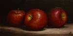 Three Red Apples - Posted on Saturday, February 28, 2015 by Jane Palmer