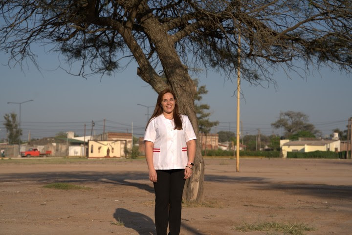 Cecilia Muñoz, maestra de inglés de una escuela primaria de la ciudad de Bandera, Santiago Del Estero