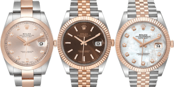 Rolex Datejust 41 Steel Everose Gold: Sundust, Chocolate and Mother of Pearl Dials