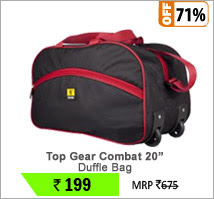 Top Gear Combat 20inch Duffle Bag with Wheels