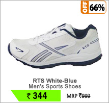 RTS White-Blue Men's Sports Shoes