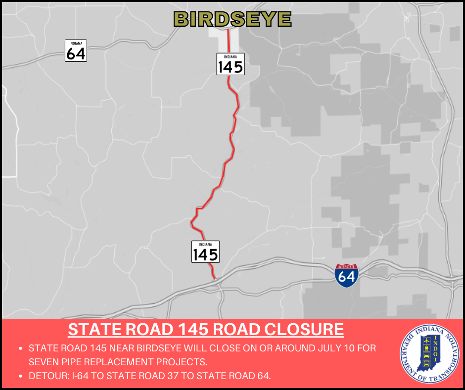 State Road 145 closure