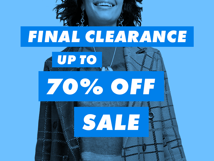 Final clearance: Up to 70% off sale
