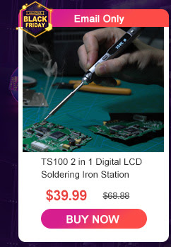 TS100 2 in 1 Digital LCD Soldering Iron Station