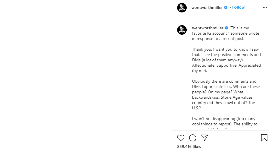 I no longer want to play straight characters ? Prison Break star, Wentworth Miller says after coming out as gay