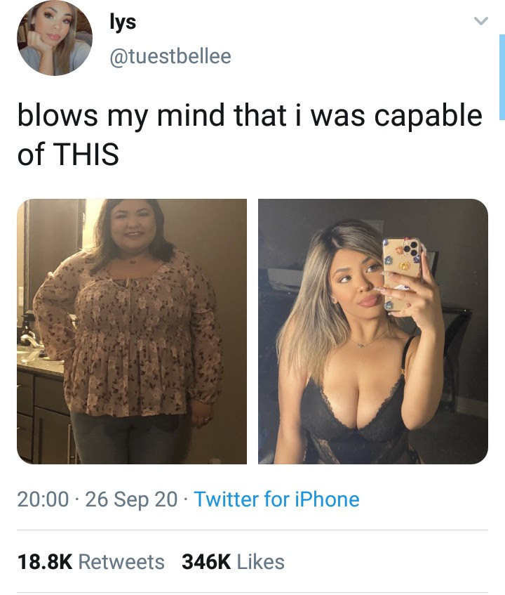 Woman shows off drastic weight loss