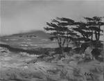 Carmel by the Sea Cypress on Cliff - Posted on Thursday, January 1, 2015 by Sonia Rumzi