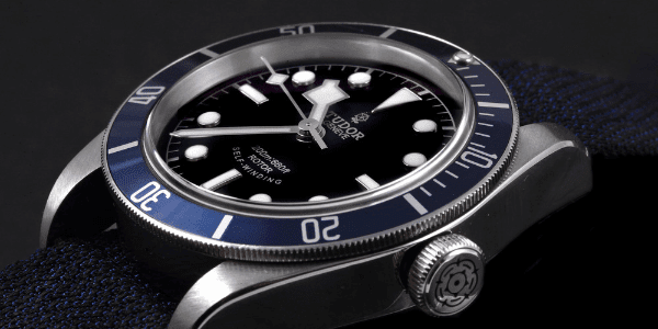 Tudor Heritage Black Bay Blue Bezel Steel Watch 79220B