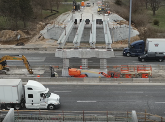 Mooresville Bypass bridge aerial