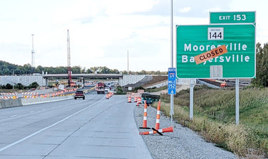 Future northbound exit ramp to State Road 144
