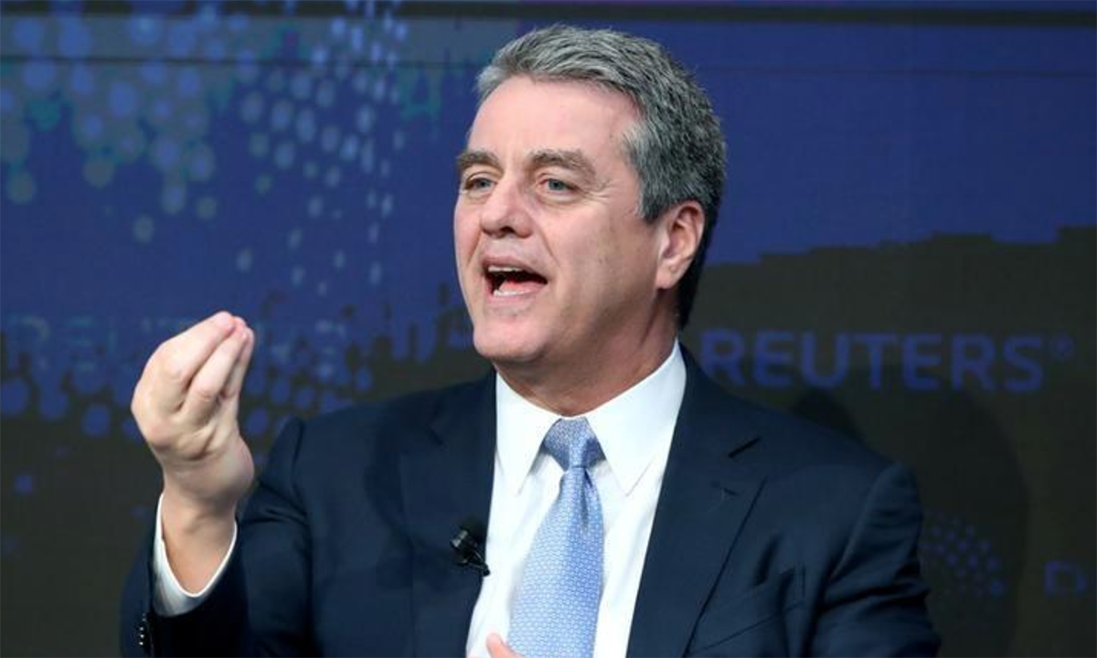 Ông Roberto Azevedo tại Diễn dần Kinh tế Thế giới đầu năm nay ở Davos, Thụy Sĩ. Ảnh: Reuters