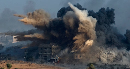 A house bombed in Gaza. Ronen Zvulun, Reuters, 26 July 2014