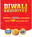 Assured Myntra Vouchers worth Rs.500 with every pack