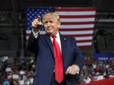 In this Wednesday, July 17, 2019, file photo, President Donald Trump gestures to the crowd as he arrives to speak at a campaign rally at Williams Arena in Greenville, N.C. (AP Photo/Carolyn Kaster, File) ** FILE **
