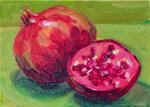 December Pomegranates,still life,oil on canvas,5x7,price$200 - Posted on Saturday, December 6, 2014 by Joy Olney